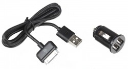 Супер-компактное автомобильное зарядное устройство Griffin GC23110 для Apple iPhone, iPad (Двойное 2xUSB, 5 Вт (5 вольт 1 A), кабель комплекте