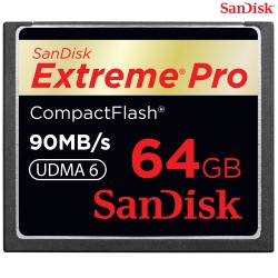 Карта памяти Compact Flash 64Gb SanDisk Extreme Pro