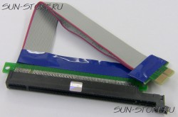 PCI-E 16X в 1X (Riser Card PCI Express Ribbon Extender Cable)
