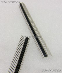 Пины 2.54mm 1 x 40 под углом 90 градусов (pin header)