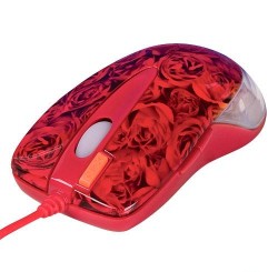 Мышь A4-Tech  X6-999D USB. красн. розы