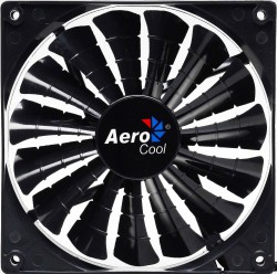 Вентилятор Aerocool Shark 12см "Black Edition" (без подсветки). 3+4 pin. 32.5 CFM. 800 RPM. 12.6 dBA