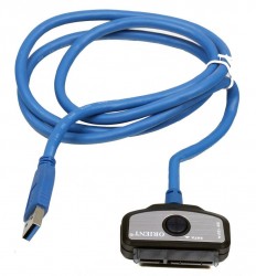 Кабель-переходник Orient UHD-503  USB 3.0 -> SATA II для чтения/записи 2.5/3.5 HDD. ODD. БП. black. ret