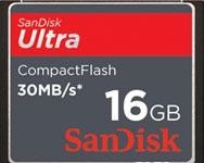 Карта памяти Compact Flash 16Gb SanDisk Ultra