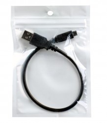 Кабель USB 2.0 AM/microB 5P (micro USB) 0.3м ORIENT MU-203. черный