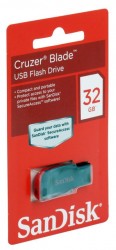 Внешний накопитель 32GB USB Drive <USB 2.0> SanDisk Cruzer Blade