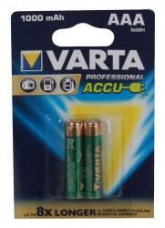 Аккумулятор VARTA PROFESSIONAL AAA 1000 мА-ч бл 2   05703301402