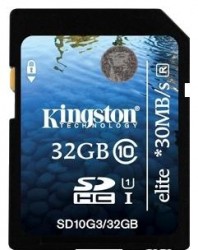 Карта памяти SDHC 32Gb Kingston Class10 G3 (SD10G3/32GB)